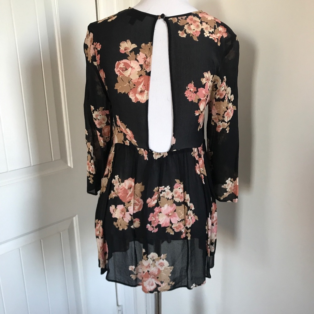 TOPSHOP 90’s retro floral boho babydoll
